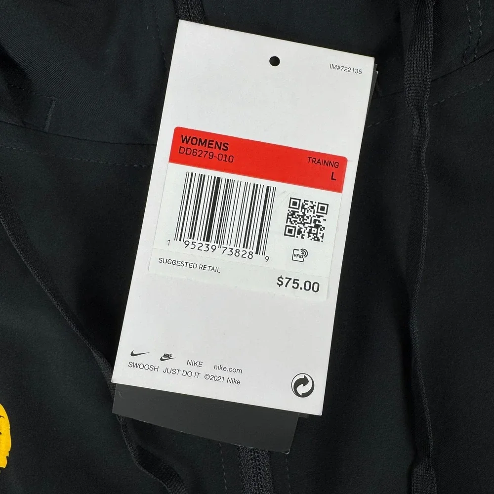 Nike Dri Fit Missouri Tigers Pro Half Zip Packable Jacket Black Womens Large L